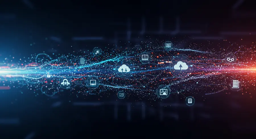 Abstract representation of serverless architecture